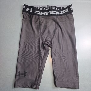 Under Armour HeatGear Compression Shorts Men’s Small Gray Knee Length